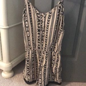 Spaghetti strap romper.